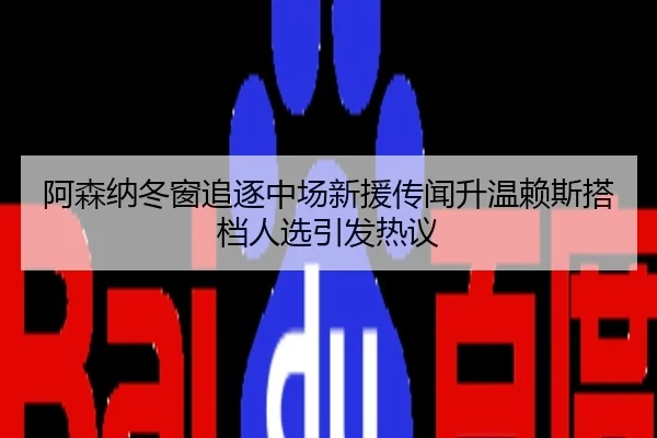 阿森纳冬窗追逐中场新援传闻升温赖斯搭档人选引发热议